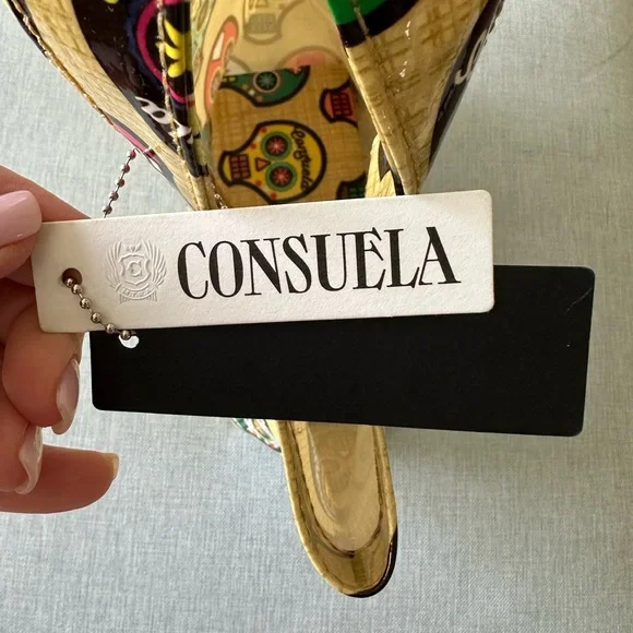 NWT! Consuela Sugar Skull Beige Tote Bag-Brand New! - Picture 4 of 6